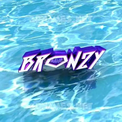 bronzy in Water style - 3D name wallpaper bronzy in Water style - 3D name wallpaper