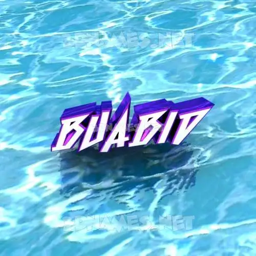 buabid in Water style - 3D name wallpaper buabid in Water style - 3D name wallpaper