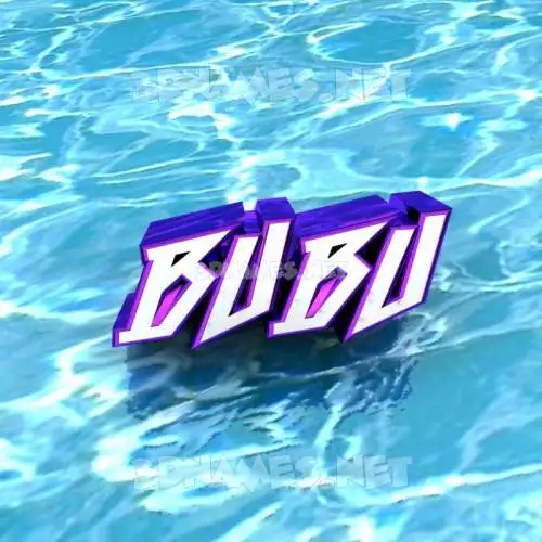 bubu in Water style - 3D name wallpaper bubu in Water style - 3D name wallpaper