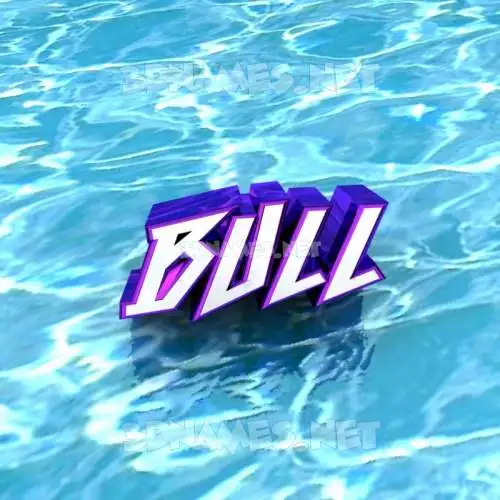 bull in Water style - 3D name wallpaper bull in Water style - 3D name wallpaper