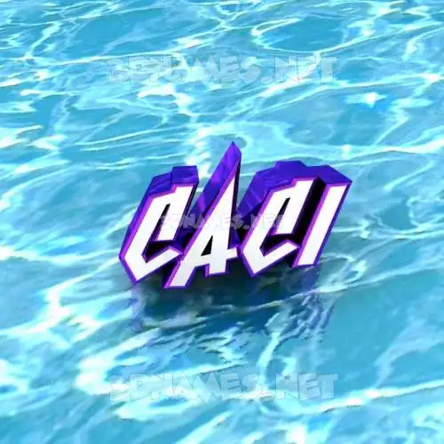 caci in Water style - 3D name wallpaper caci in Water style - 3D name wallpaper