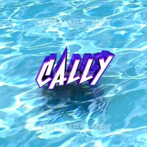 cally in Water style - 3D name wallpaper