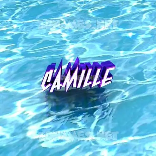 camille in Water style - 3D name wallpaper camille in Water style - 3D name wallpaper