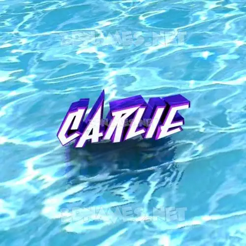 carlie in Water style - 3D name wallpaper carlie in Water style - 3D name wallpaper