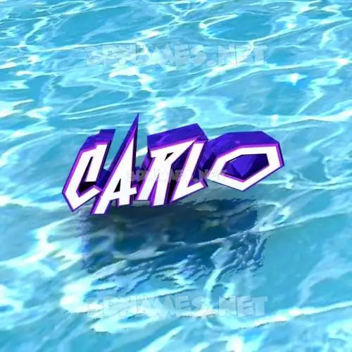 carlo in Water style - 3D name wallpaper carlo in Water style - 3D name wallpaper