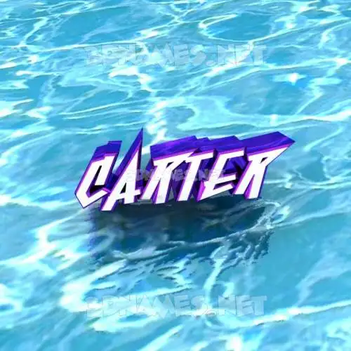 carter in Water style - 3D name wallpaper carter in Water style - 3D name wallpaper