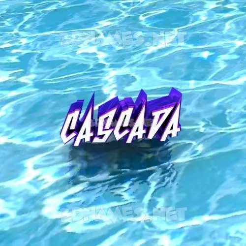 cascada in Water style - 3D name wallpaper cascada in Water style - 3D name wallpaper