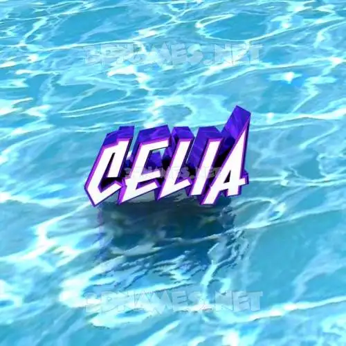 celia in Water style - 3D name wallpaper celia in Water style - 3D name wallpaper