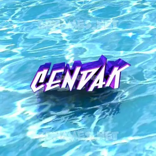 cendak in Water style - 3D name wallpaper cendak in Water style - 3D name wallpaper