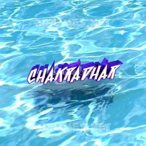 chakradhar in Water style - 3D name wallpaper