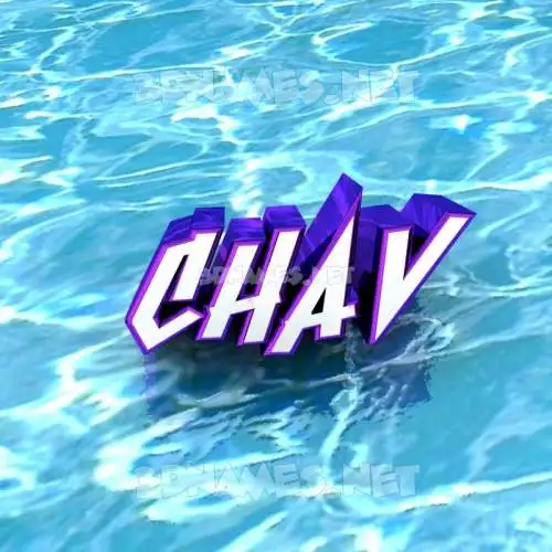 chav in Water style - 3D name wallpaper chav in Water style - 3D name wallpaper