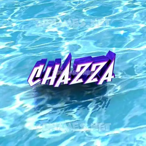 chazza in Water style - 3D name wallpaper