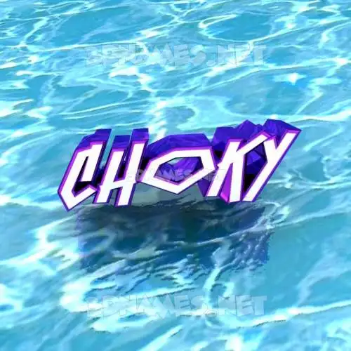 choky in Water style - 3D name wallpaper choky in Water style - 3D name wallpaper