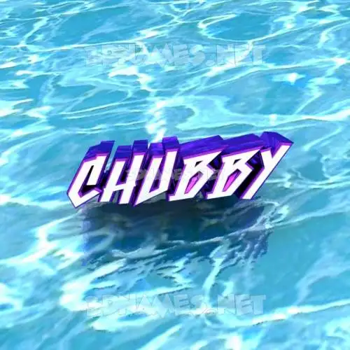 chubby in Water style - 3D name wallpaper chubby in Water style - 3D name wallpaper