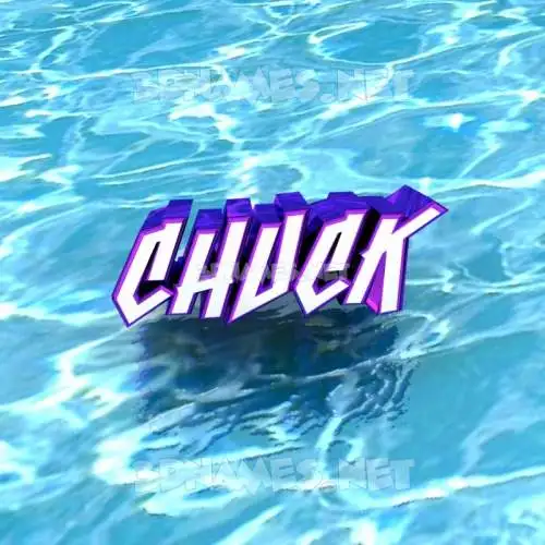 chuck in Water style - 3D name wallpaper chuck in Water style - 3D name wallpaper