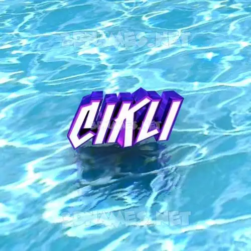 cikli in Water style - 3D name wallpaper cikli in Water style - 3D name wallpaper