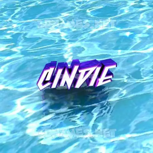 cindie in Water style - 3D name wallpaper cindie in Water style - 3D name wallpaper