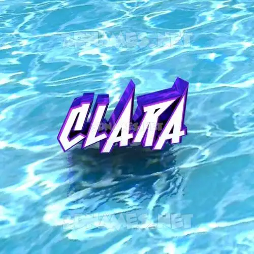 clara in Water style - 3D name wallpaper clara in Water style - 3D name wallpaper