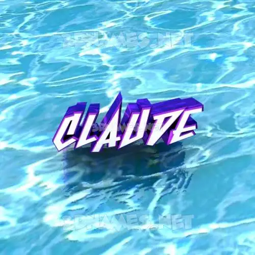 claude in Water style - 3D name wallpaper claude in Water style - 3D name wallpaper