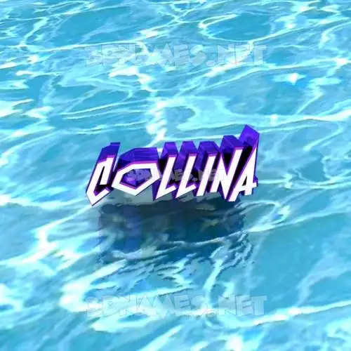 collina in Water style - 3D name wallpaper collina in Water style - 3D name wallpaper