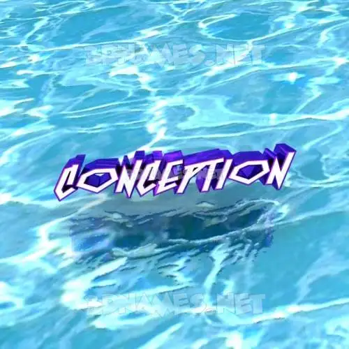 conception in Water style - 3D name wallpaper conception in Water style - 3D name wallpaper