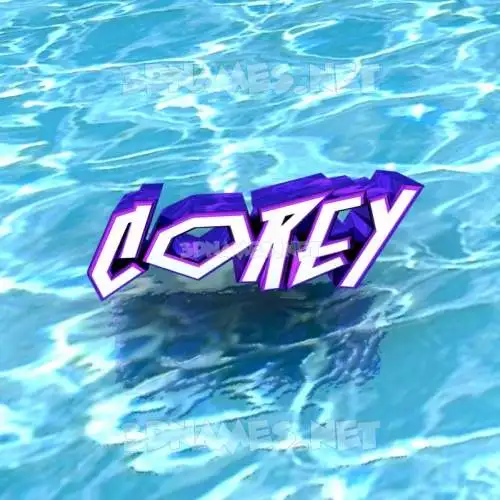 corey in Water style - 3D name wallpaper