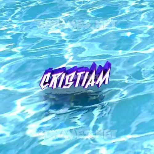 cristiam in Water style - 3D name wallpaper cristiam in Water style - 3D name wallpaper
