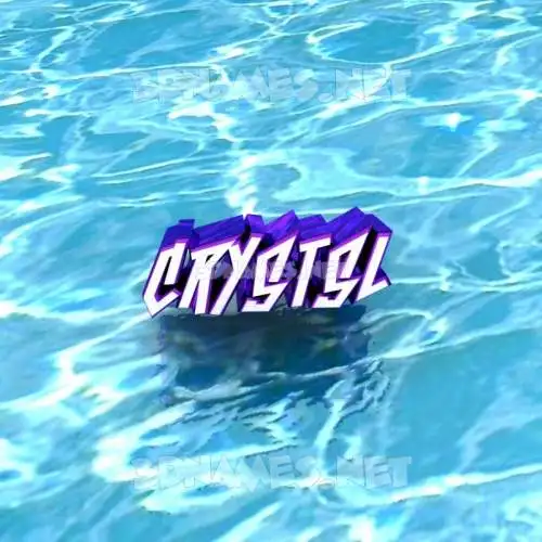 crystsl in Water style - 3D name wallpaper crystsl in Water style - 3D name wallpaper