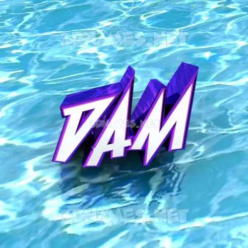 dam in Water style - 3D name wallpaper dam in Water style - 3D name wallpaper