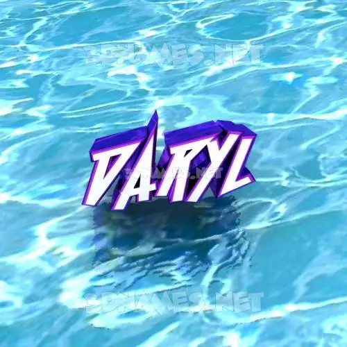 daryl in Water style - 3D name wallpaper daryl in Water style - 3D name wallpaper