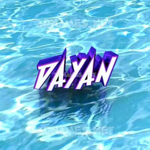 dayan in Water style - 3D name wallpaper dayan in Water style - 3D name wallpaper