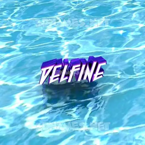 delfine in Water style - 3D name wallpaper delfine in Water style - 3D name wallpaper