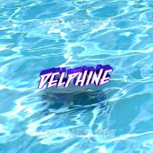 delphine in Water style - 3D name wallpaper