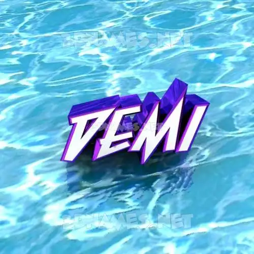 demi in Water style - 3D name wallpaper demi in Water style - 3D name wallpaper