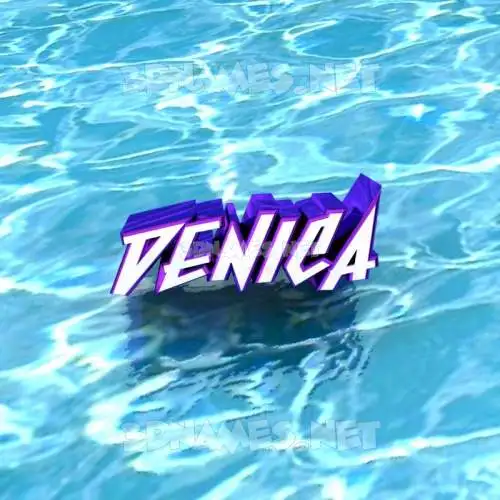 denica in Water style - 3D name wallpaper denica in Water style - 3D name wallpaper
