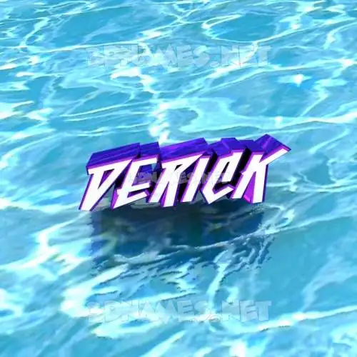 derick in Water style - 3D name wallpaper derick in Water style - 3D name wallpaper