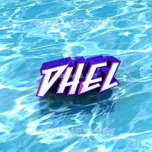 dhel in Water style - 3D name wallpaper dhel in Water style - 3D name wallpaper