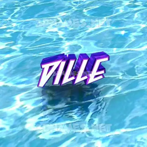 dille in Water style - 3D name wallpaper dille in Water style - 3D name wallpaper