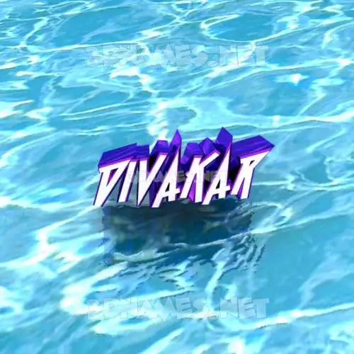 divakar in Water style - 3D name wallpaper divakar in Water style - 3D name wallpaper