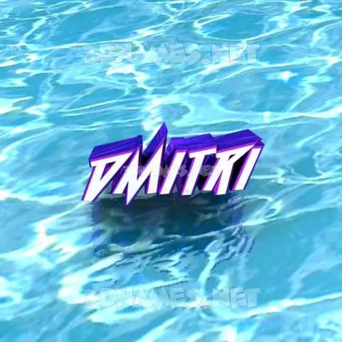dmitri in Water style - 3D name wallpaper
