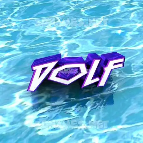 dolf in Water style - 3D name wallpaper