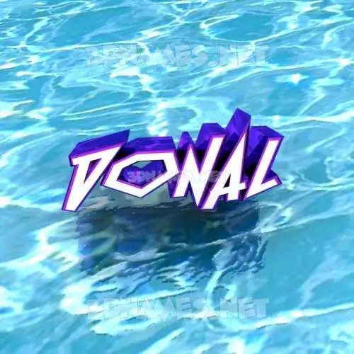 donal in Water style - 3D name wallpaper donal in Water style - 3D name wallpaper