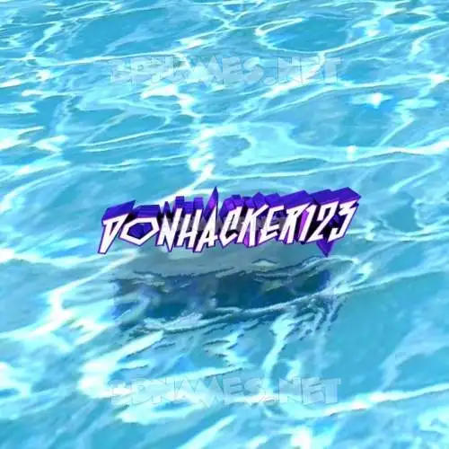 donhacker123 in Water style - 3D name wallpaper