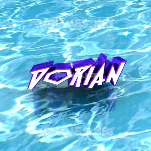 dorian in Water style - 3D name wallpaper dorian in Water style - 3D name wallpaper