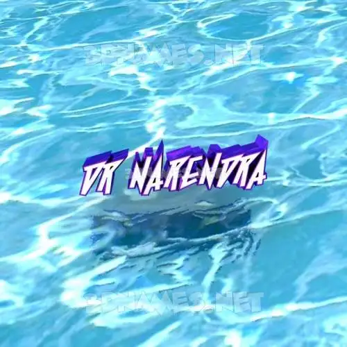 dr narendra in Water style - 3D name wallpaper