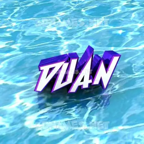 duan in Water style - 3D name wallpaper duan in Water style - 3D name wallpaper