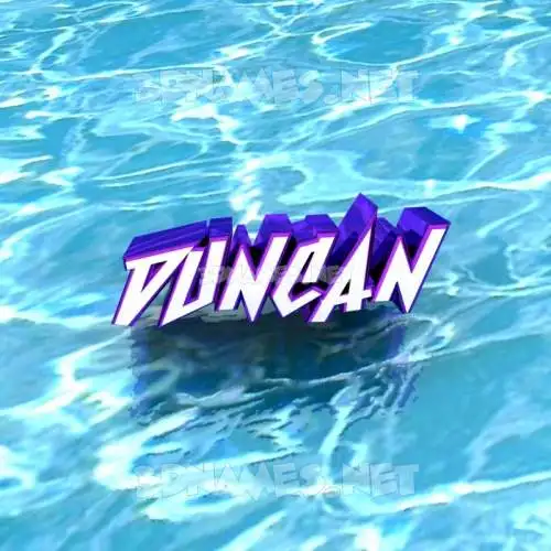duncan in Water style - 3D name wallpaper duncan in Water style - 3D name wallpaper