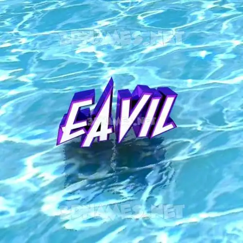 eavil in Water style - 3D name wallpaper eavil in Water style - 3D name wallpaper