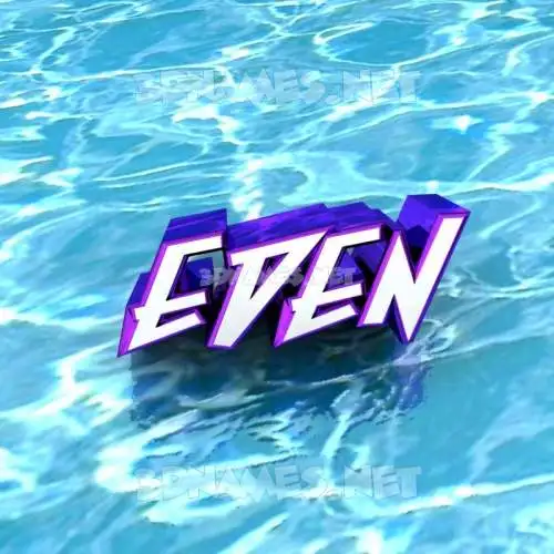 eden in Water style - 3D name wallpaper eden in Water style - 3D name wallpaper