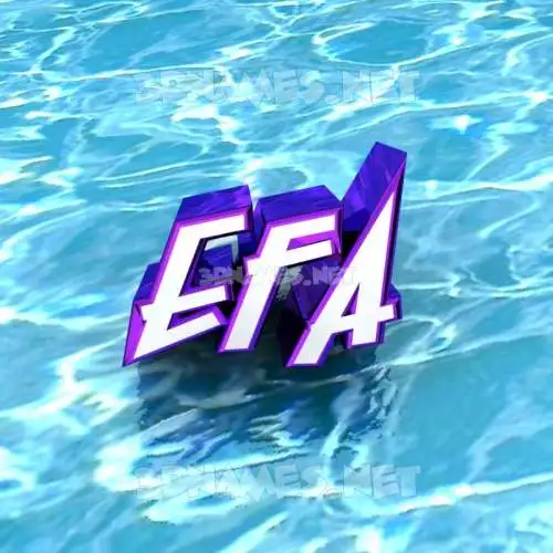 efa in Water style - 3D name wallpaper efa in Water style - 3D name wallpaper